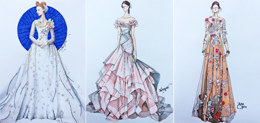 從構(gòu)思到呈現(xiàn) 三步打造絕美時(shí)裝畫服飾